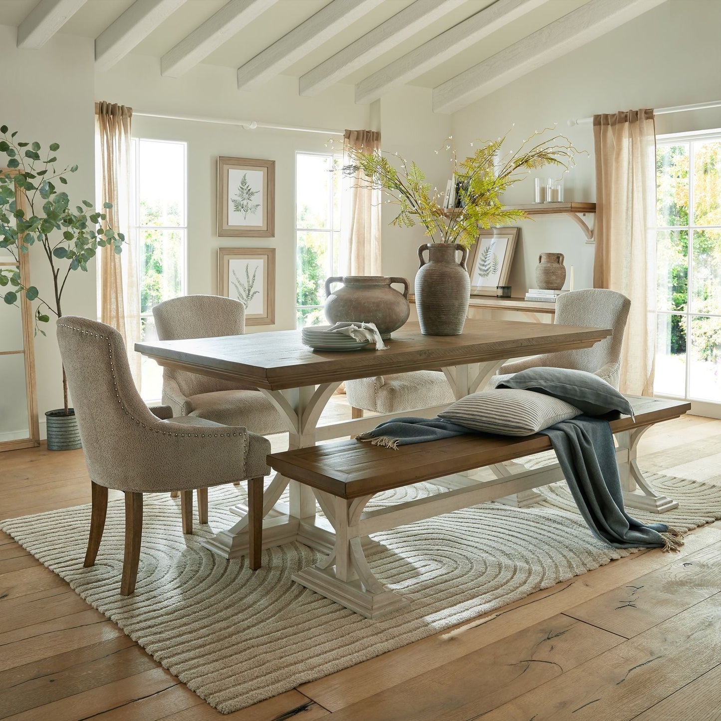 Luna Collection Rectangular Dining Table - Pure Luxe Living