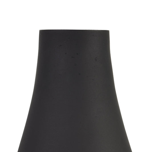 Black Tapered Glass Vase - Pure Luxe Living 