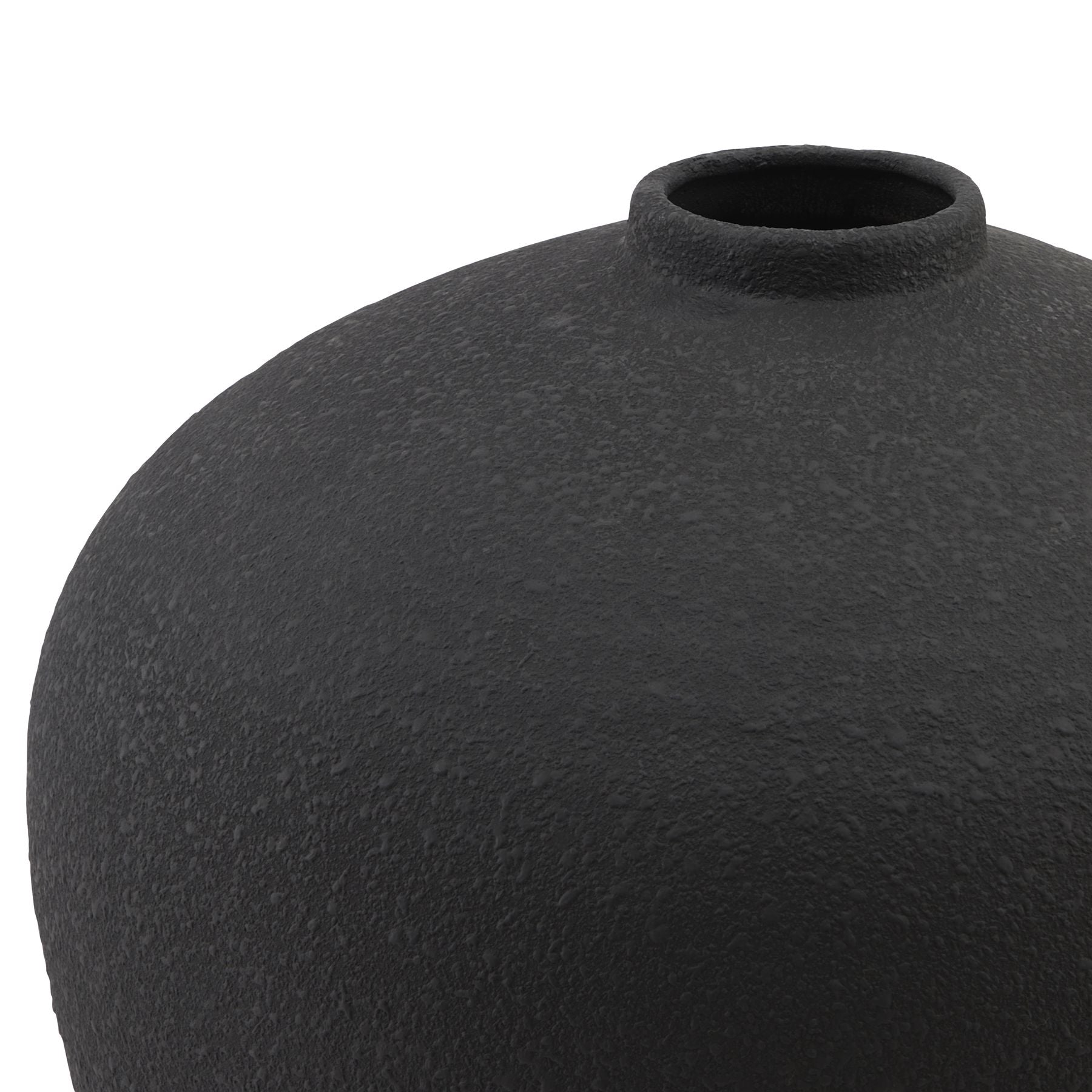 Matt Black Astral Vase - Pure Luxe Living 