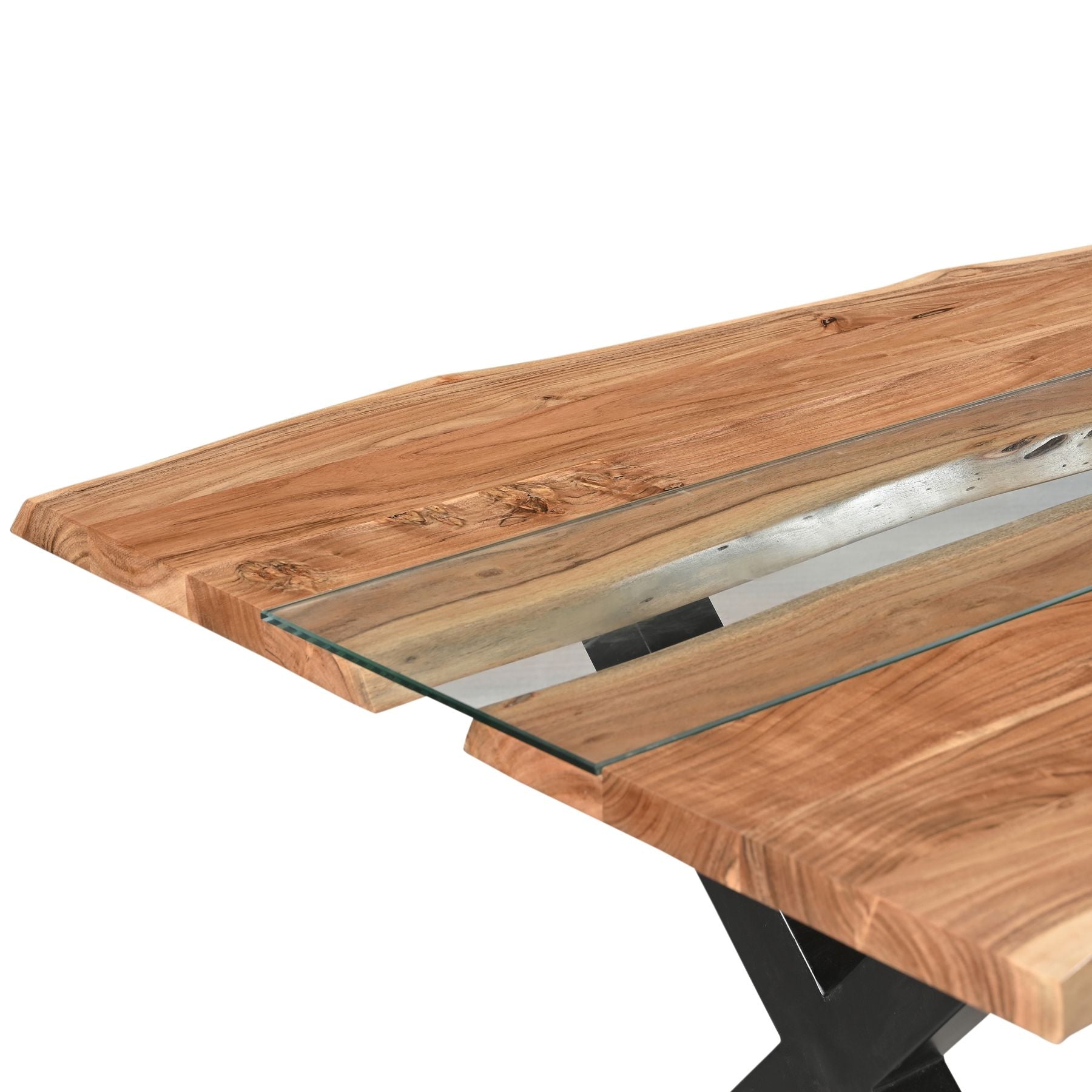 Live Edge River Dining Table Large - Pure Luxe Living 