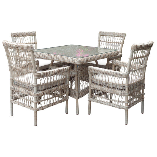 Provence Collection Outdoor 4 Seater Dining Set - Pure Luxe Living 