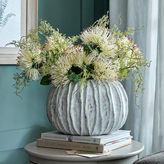 Lorenzo Rotund Fin Vase - Pure Luxe Living  #