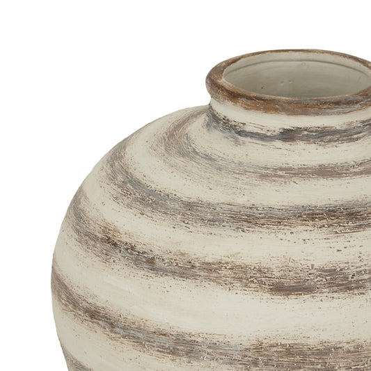 Ravello Large Stripe Amfora Vase - Pure Luxe Living  #