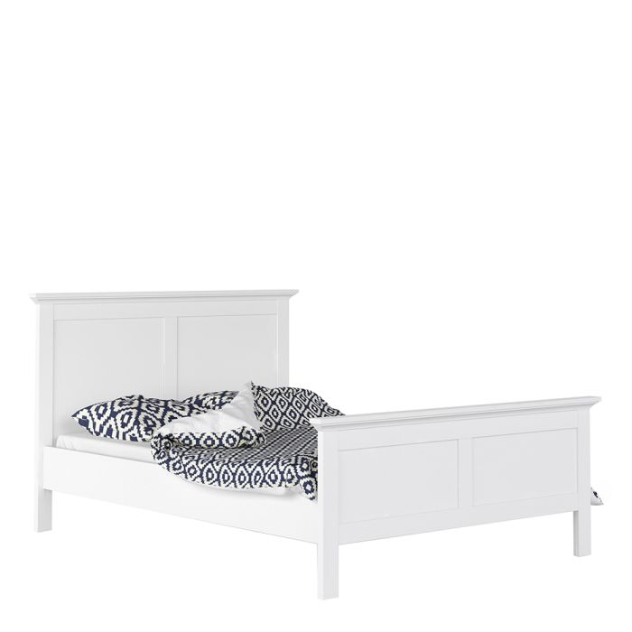 Paris Double Bed in White - Pure Luxe Living 