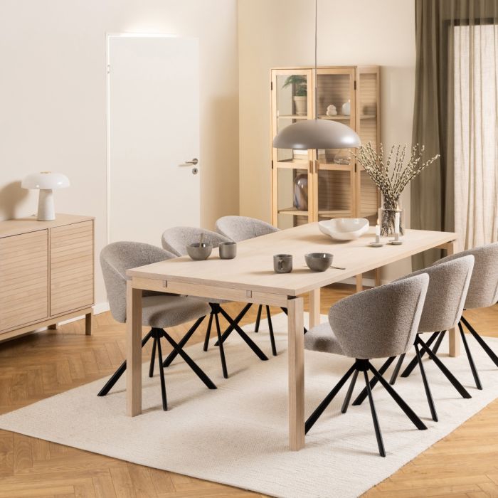 Linley Dining Table in White Oak - Pure Luxe Living 