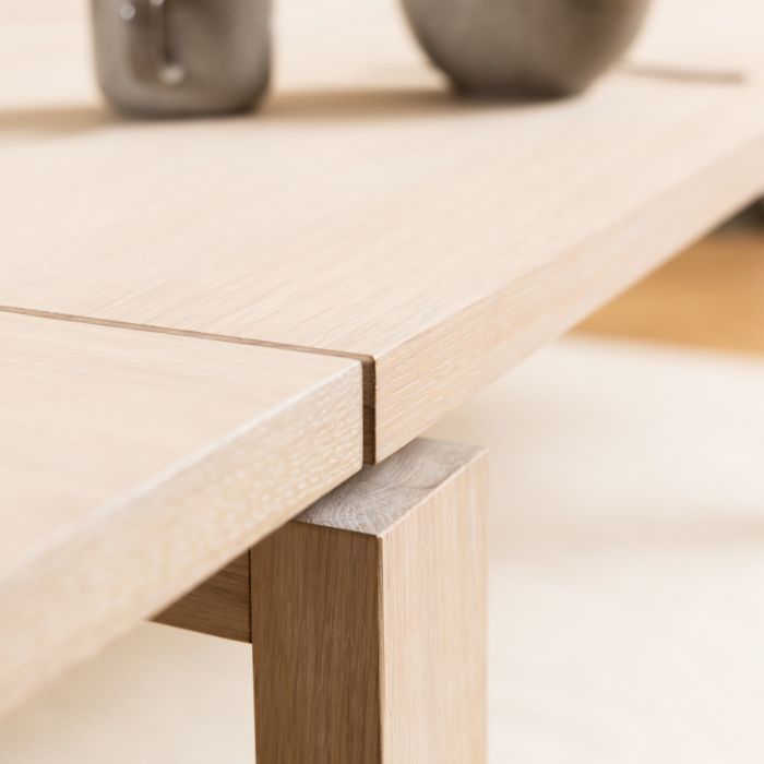 Linley Dining Table in White Oak - Pure Luxe Living 