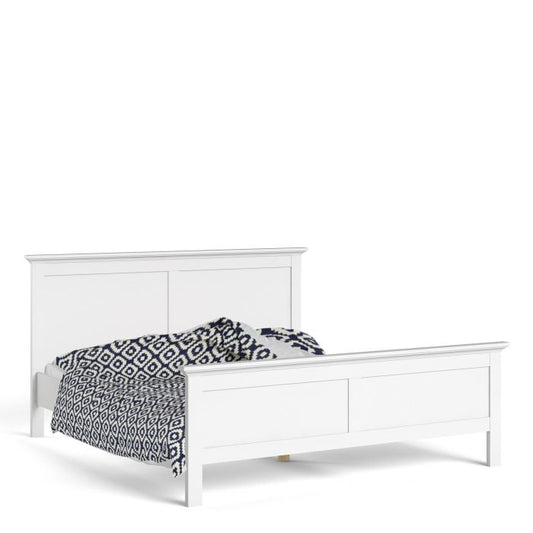 Paris Super King Bed in White - Pure Luxe Living 