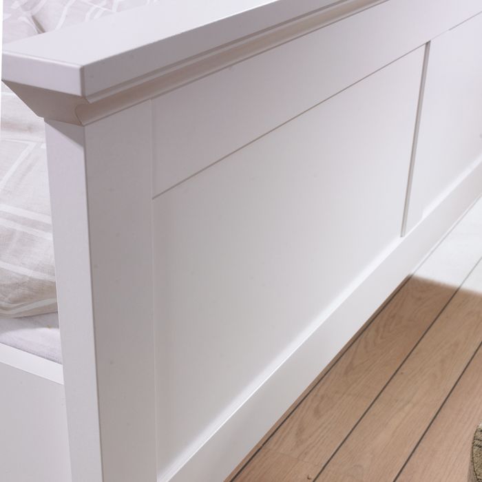 Paris Double Bed in White - Pure Luxe Living 