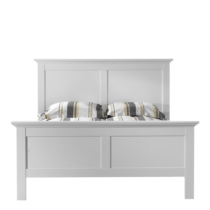 Paris Double Bed in White - Pure Luxe Living 