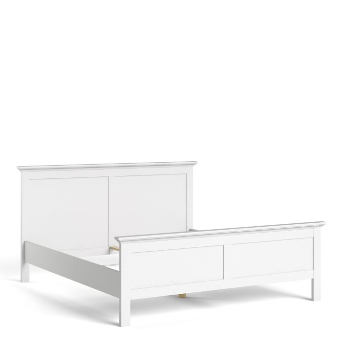 Paris Super King Bed in White - Pure Luxe Living 