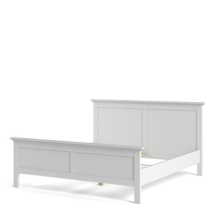 Paris Super King Bed in White - Pure Luxe Living 