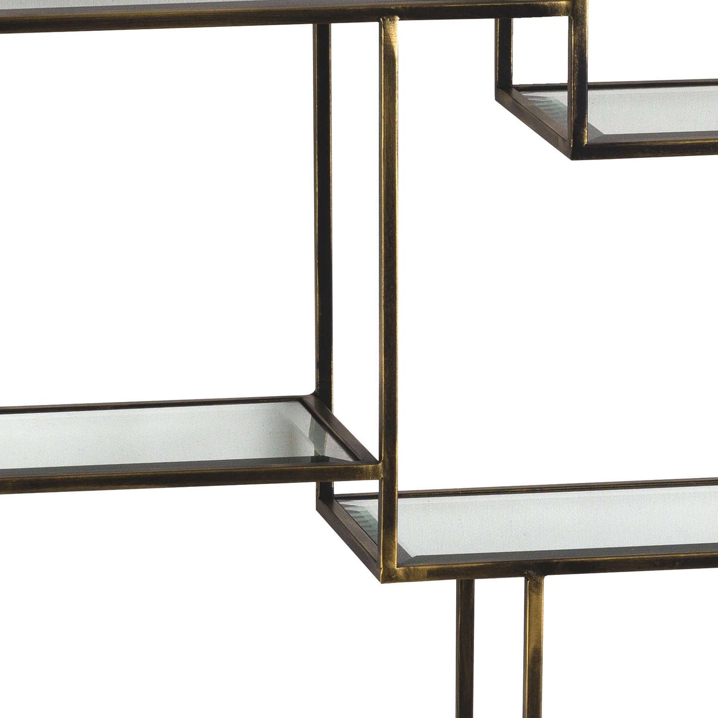 Large Multi Shelf Antique Brass - Pure Luxe Living 