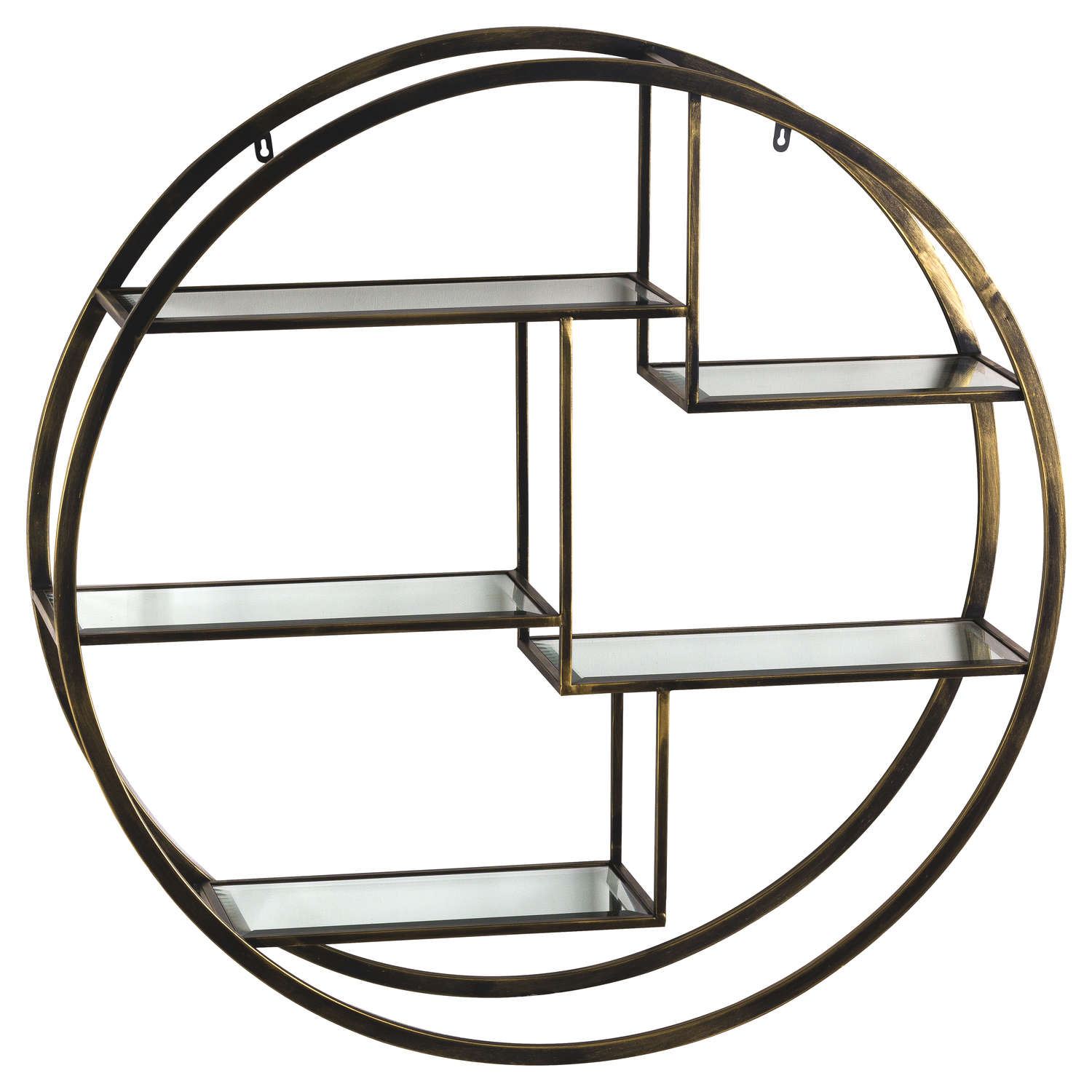 Large Multi Shelf Antique Brass - Pure Luxe Living 