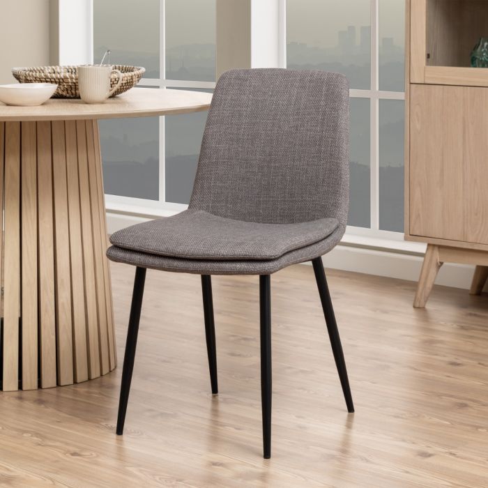 Becca Dining Chair in Light Brown Set of Four - Pure Luxe Living 