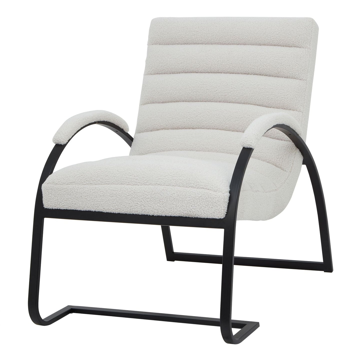 Ribbed Ark Chair Bouclé - Pure Luxe Living 