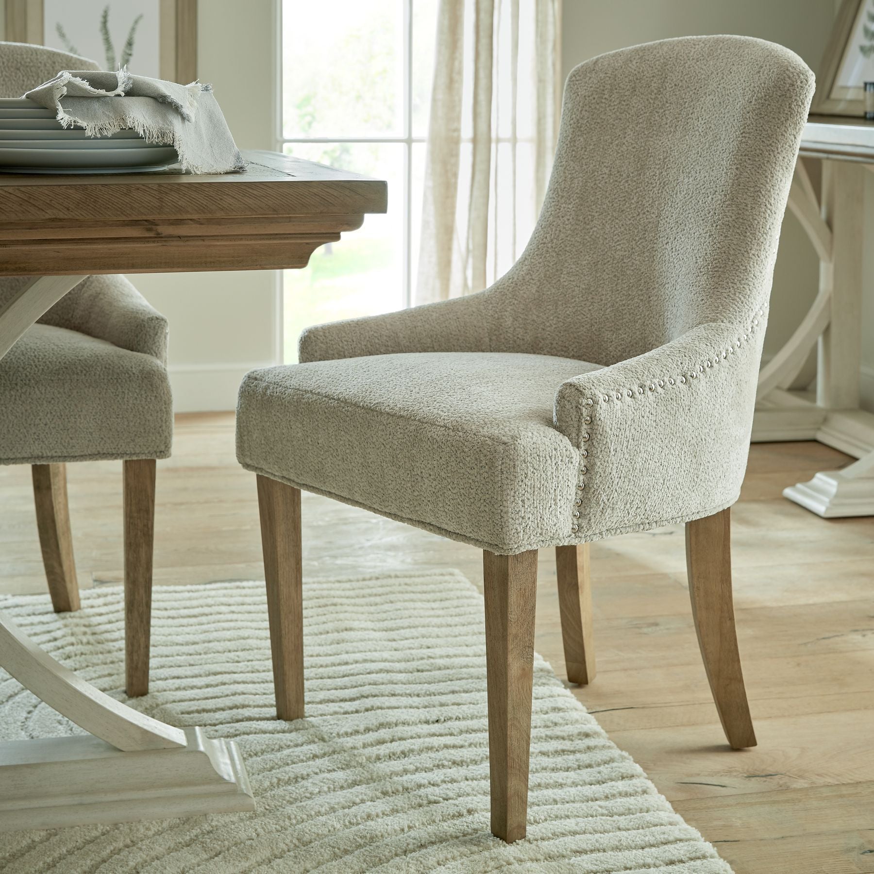 Brockham Taupe Dining Chair - Pure Luxe Living 