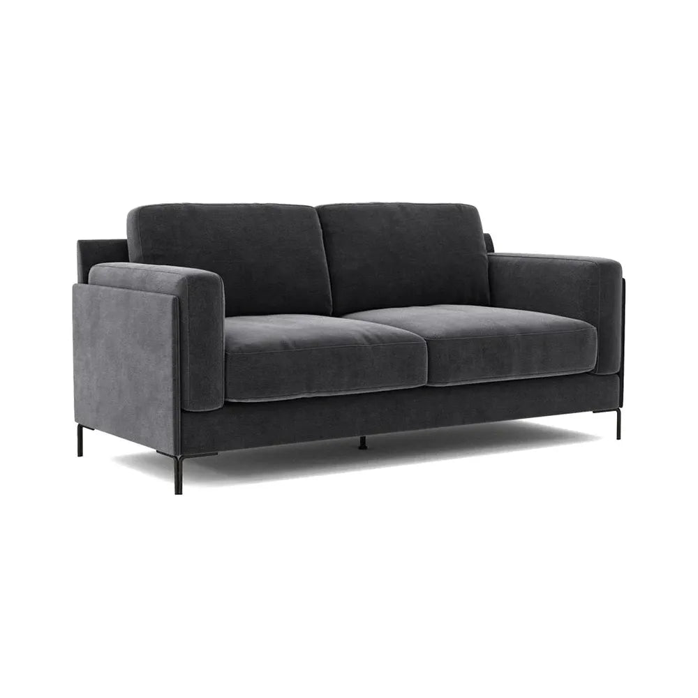 Bryn 2-Seater Sofa - Dark Grey - Pure Luxe Living 