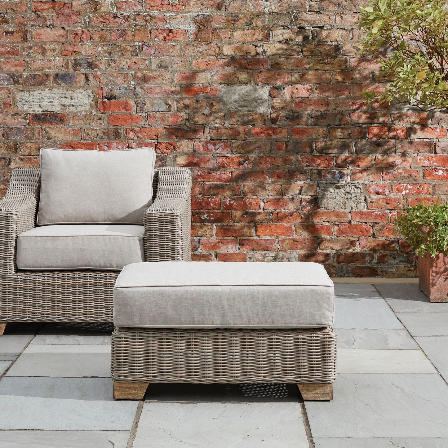 Capri Collection Outdoor Footstool - Pure Luxe Living 