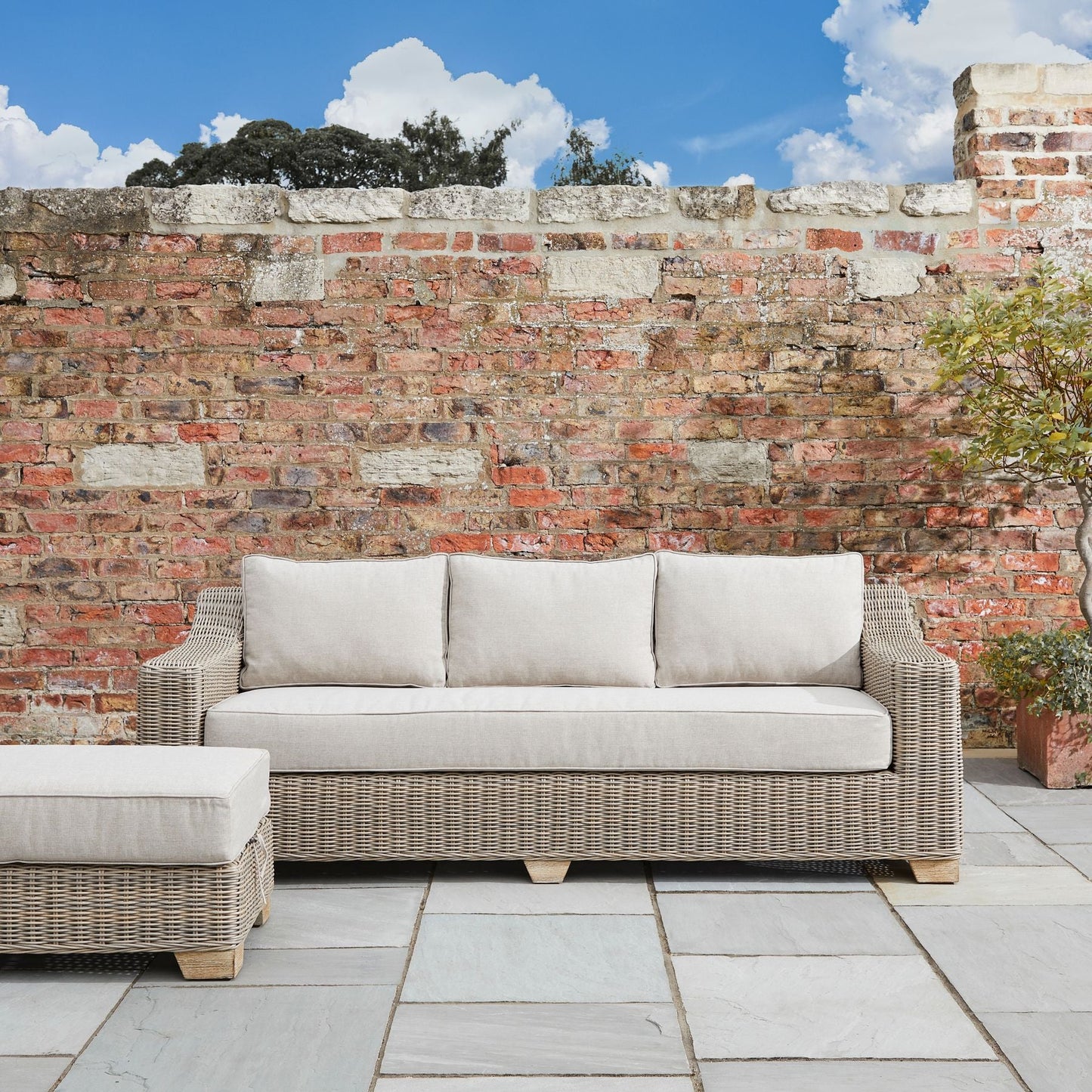 Capri Collection Outdoor Three Seater Sofa - Pure Luxe Living 