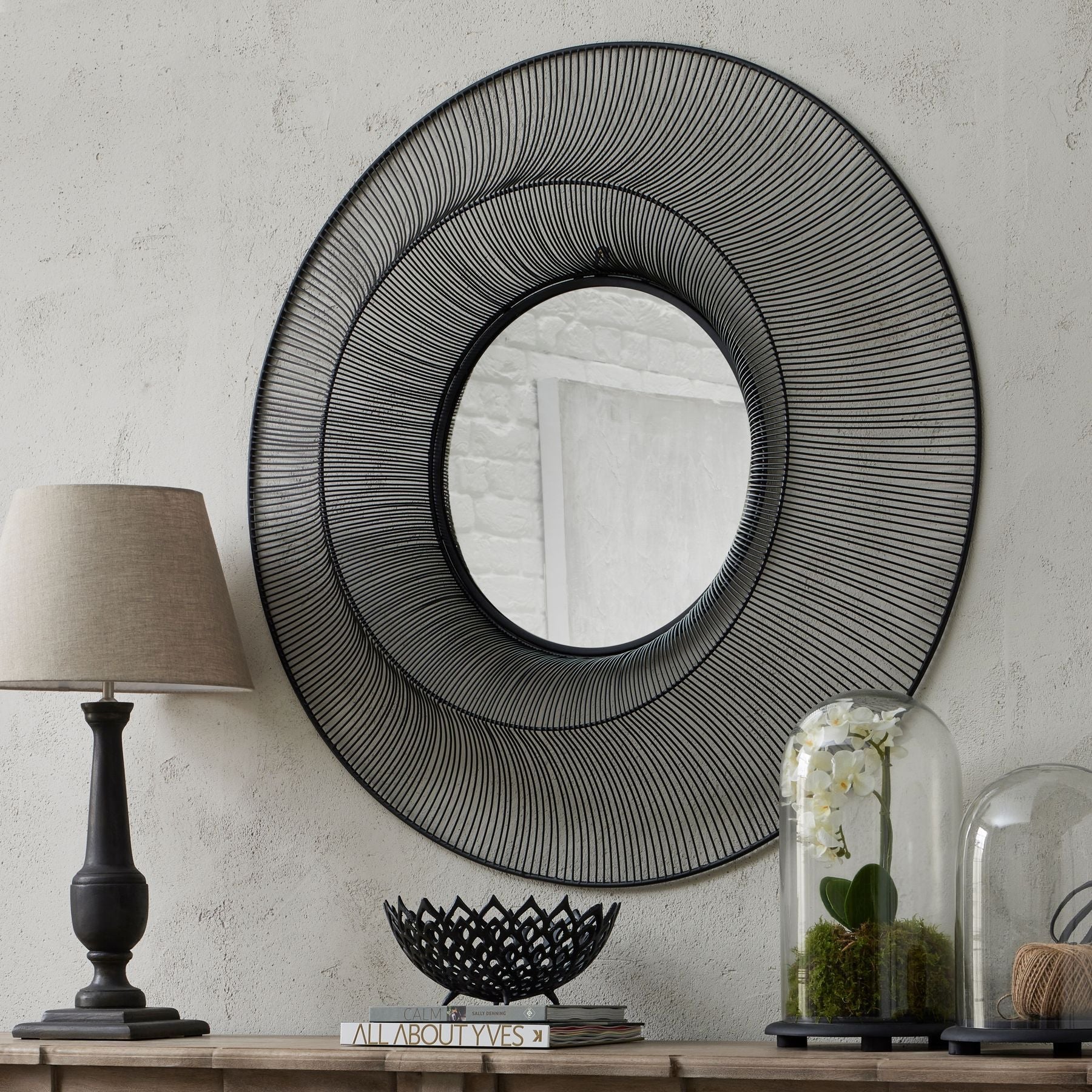 Chico Black Large Wire Mirror - Pure Luxe Living 