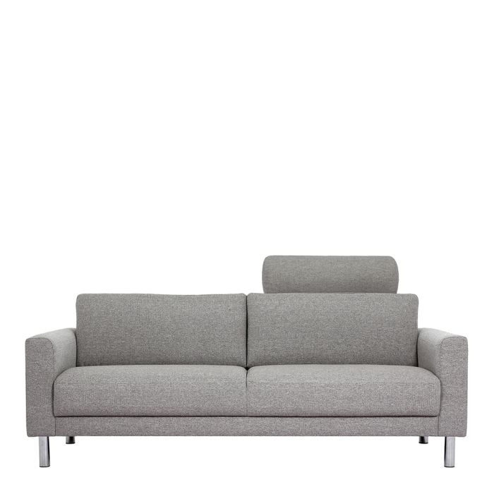 Clayton Three Seater Sofa in Light Grey - Pure Luxe Living 