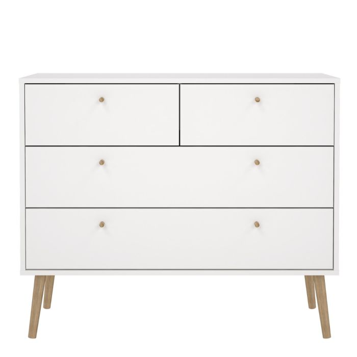 Cumbria Chest of Drawers in White - Pure Luxe Living 