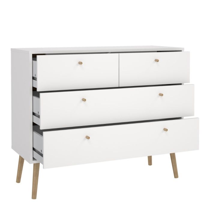 Cumbria Chest of Drawers in White - Pure Luxe Living 