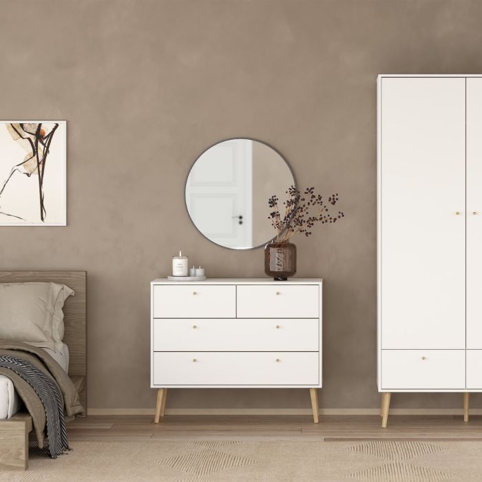 Cumbria Chest of Drawers in White - Pure Luxe Living 