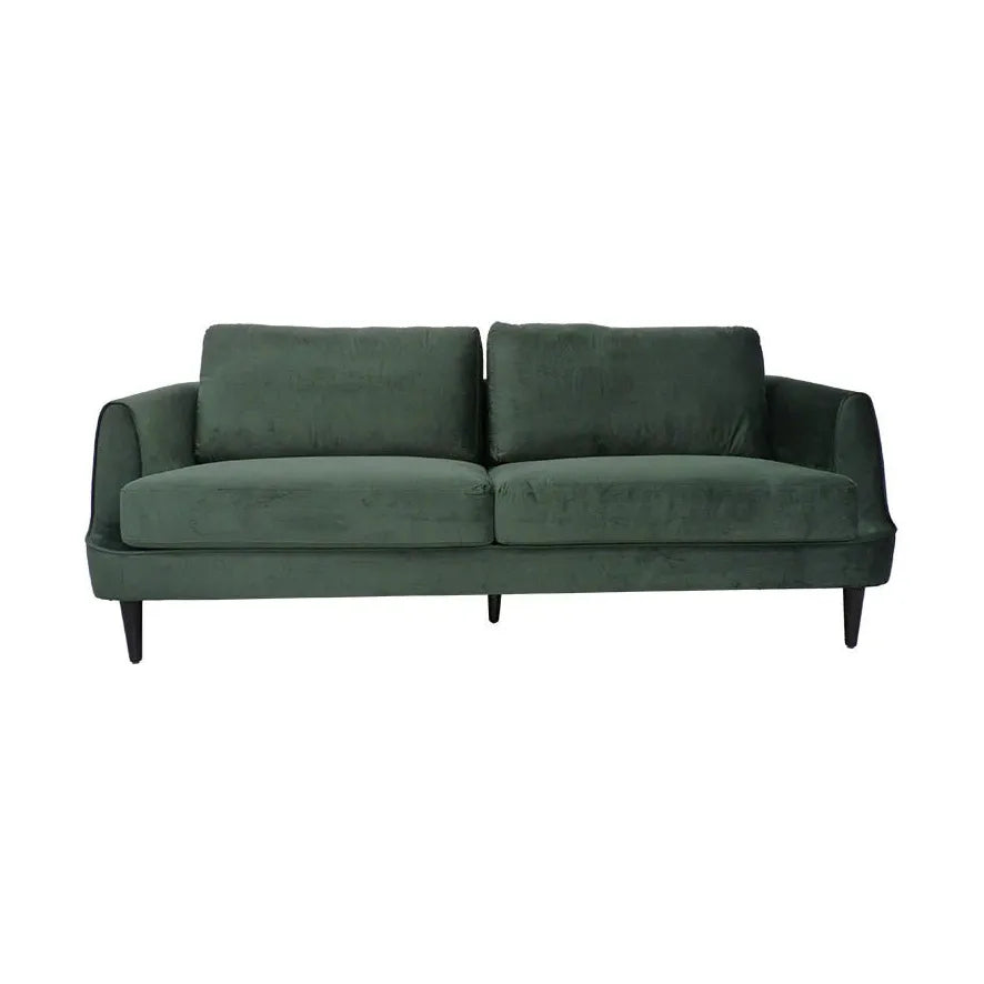 Gabby Three Seater Sofa in Forest Green - Pure Luxe Living 