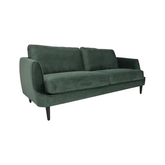 Gabby Three Seater Sofa in Forest Green - Pure Luxe Living 