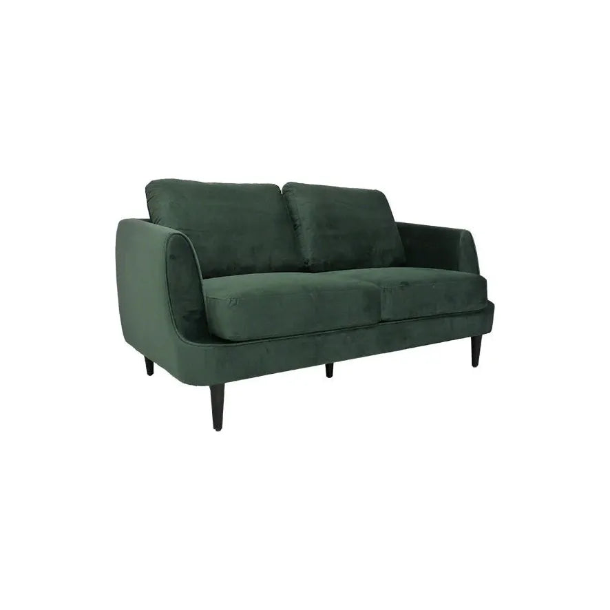 Gabby Two Seater Sofa in Forest Green - Pure Luxe Living 