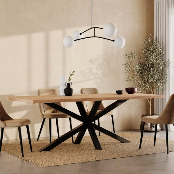 Heaven Dining Table in Oak - Pure Luxe Living 