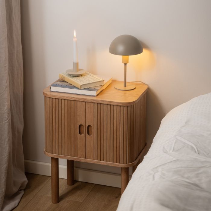 Lottie Bedside Table in Oak - Pure Luxe Living 