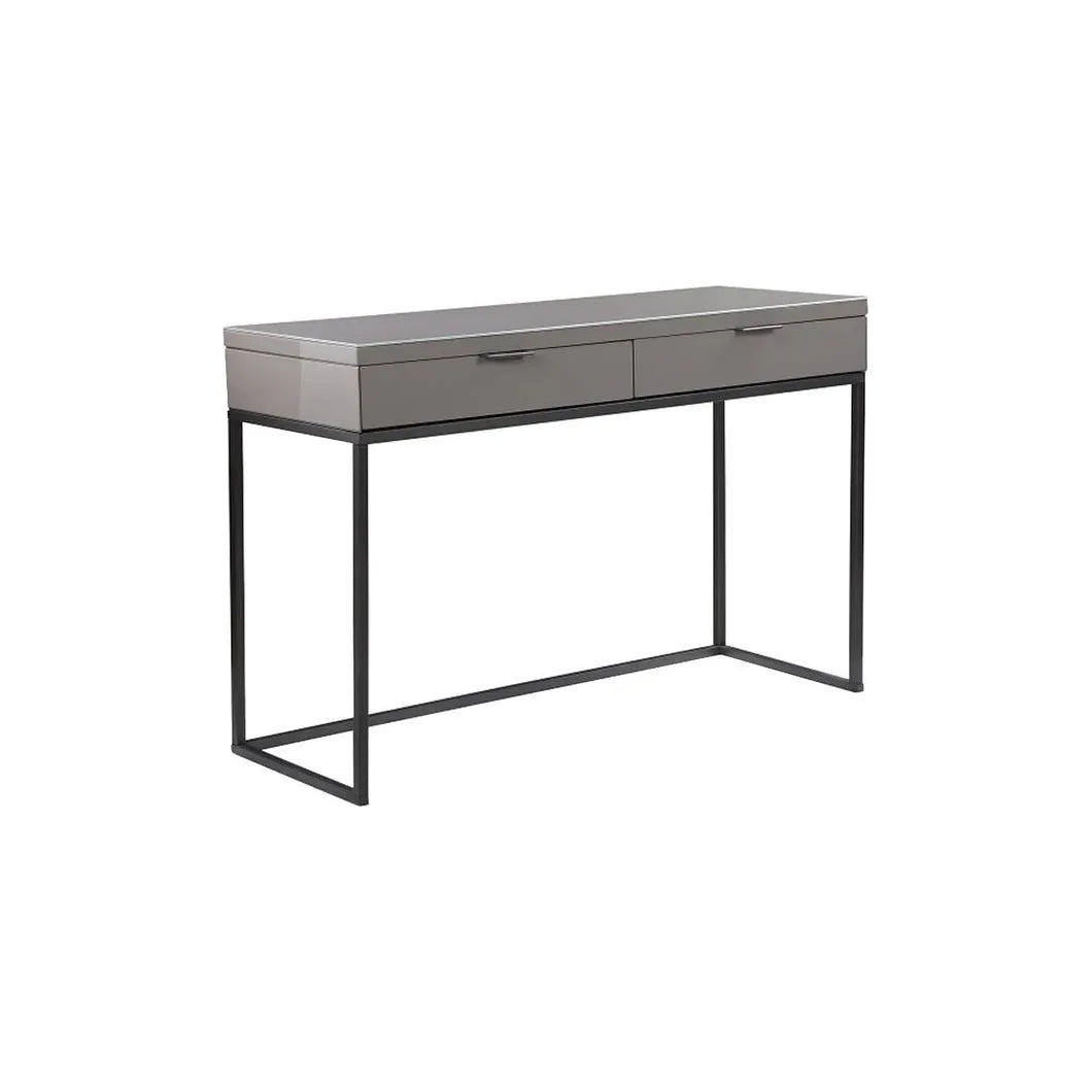 Lustro Two Drawers Console Table-Grey - Pure Luxe Living 