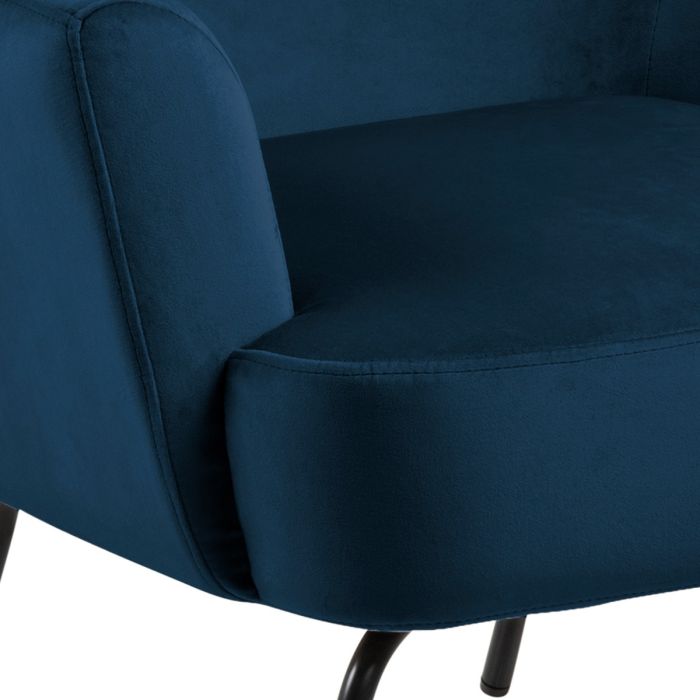 Mary Accent Chair Navy Blue - Pure Luxe Living 