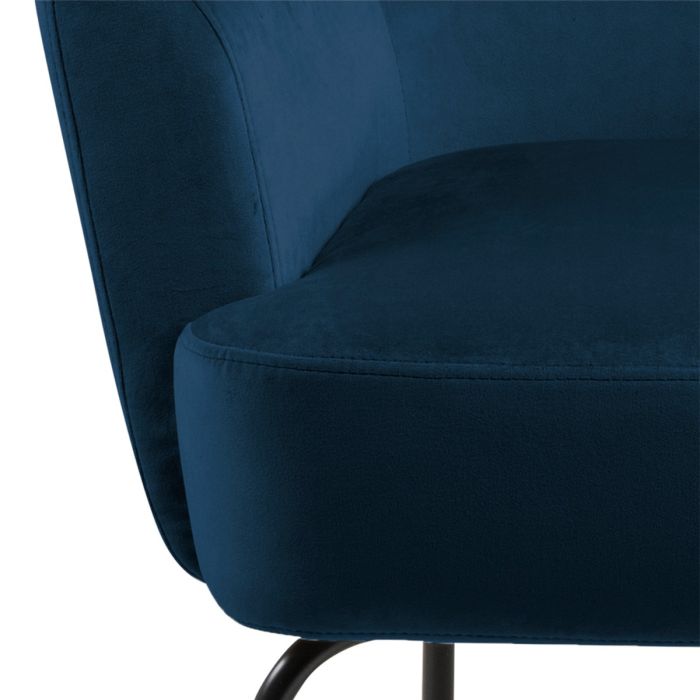 Mary Accent Chair Navy Blue - Pure Luxe Living 