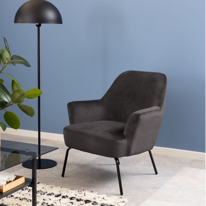 Mary Accent Chair Dark Grey - Pure Luxe Living 