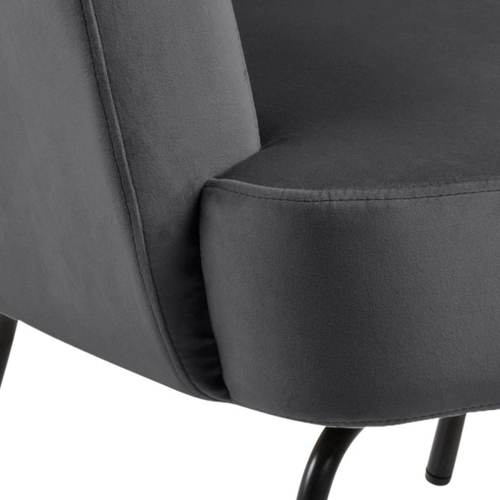 Mary Accent Chair Dark Grey - Pure Luxe Living 