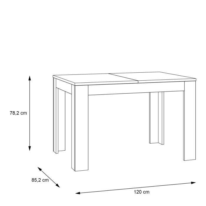 Milo Extending Dining Table in Waterford Oak - Pure Luxe Living 