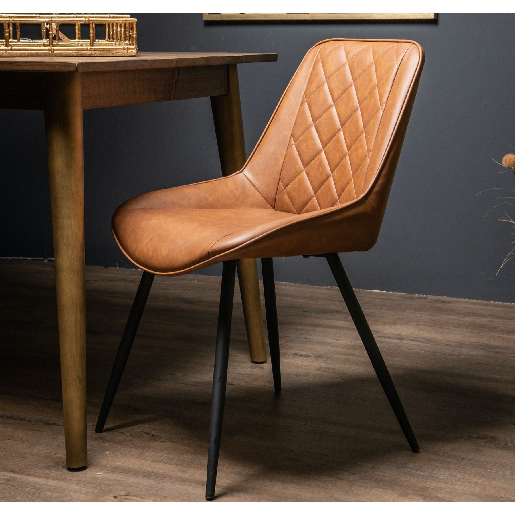 Oslo Tan Dining Chair - Pure Luxe Living 