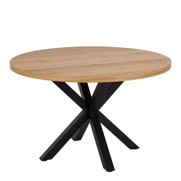 Heaven Dining Table in Oak with Black Legs - Pure Luxe Living 