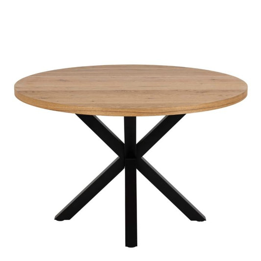 Heaven Dining Table in Oak with Black Legs - Pure Luxe Living 