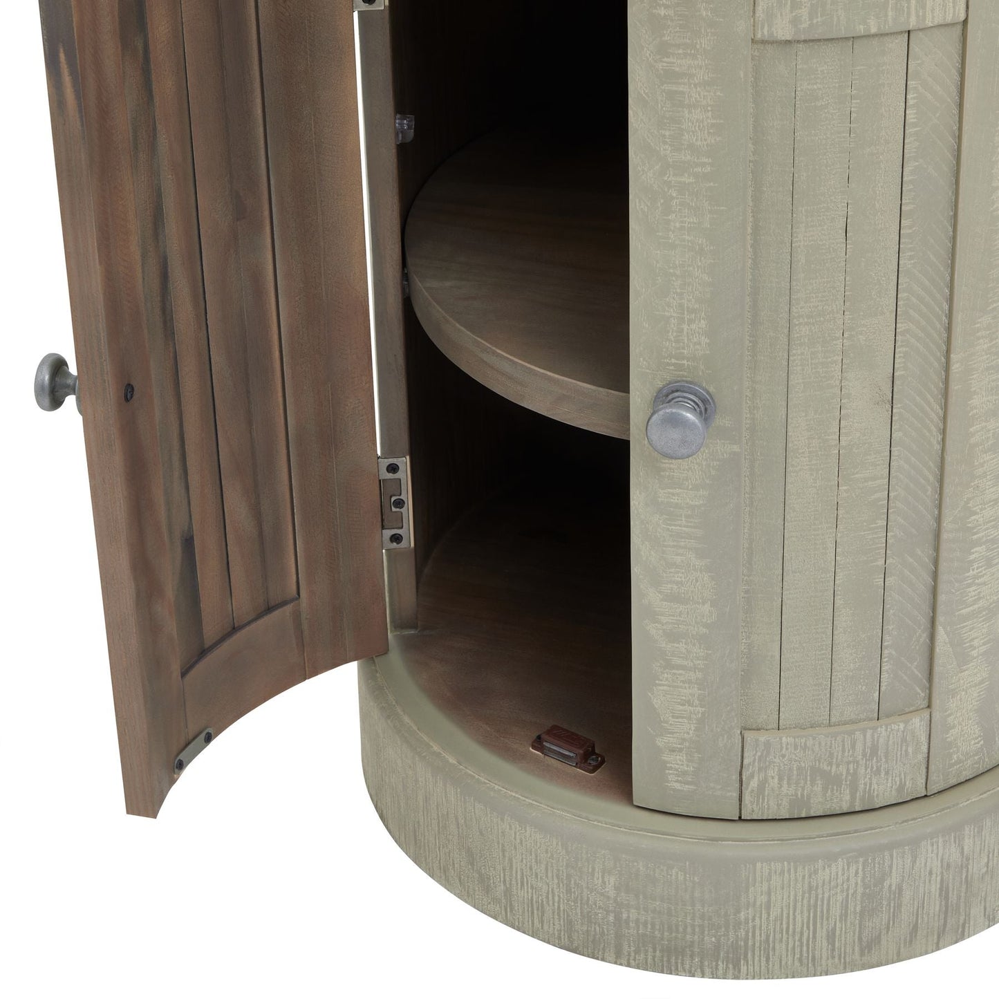 Saltaire Round Two Door Cupboard - Pure Luxe Living 