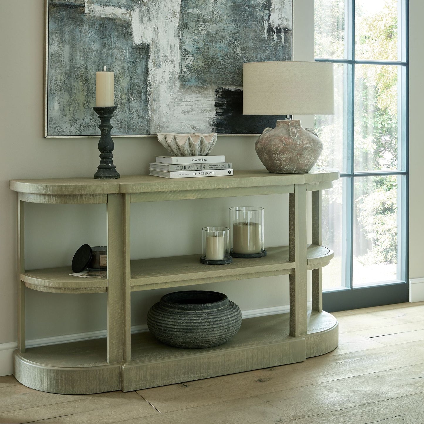 Saltaire Two Shelf Console Table - Pure Luxe Living 