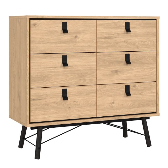 Ry Double Chest of Drawers in Jackson Hickory Oak - Pure Luxe Living 