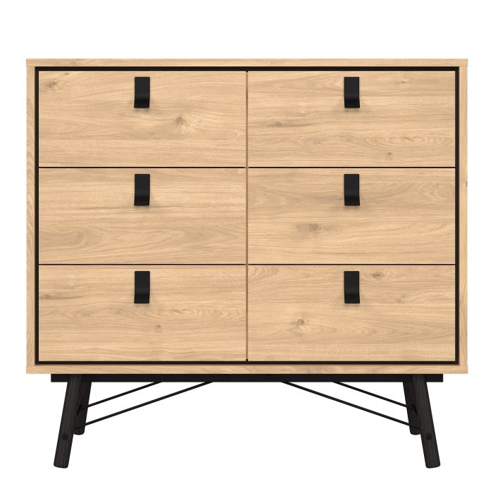 Ry Double Chest of Drawers in Jackson Hickory Oak - Pure Luxe Living 