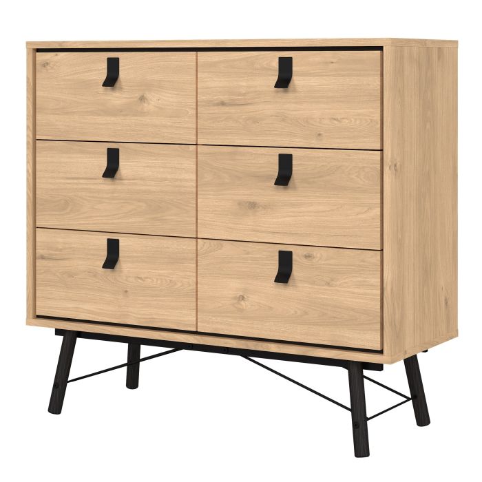 Ry Double Chest of Drawers in Jackson Hickory Oak - Pure Luxe Living 