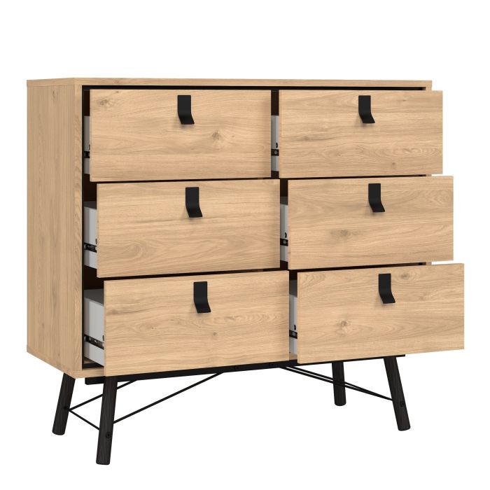 Ry Double Chest of Drawers in Jackson Hickory Oak - Pure Luxe Living 