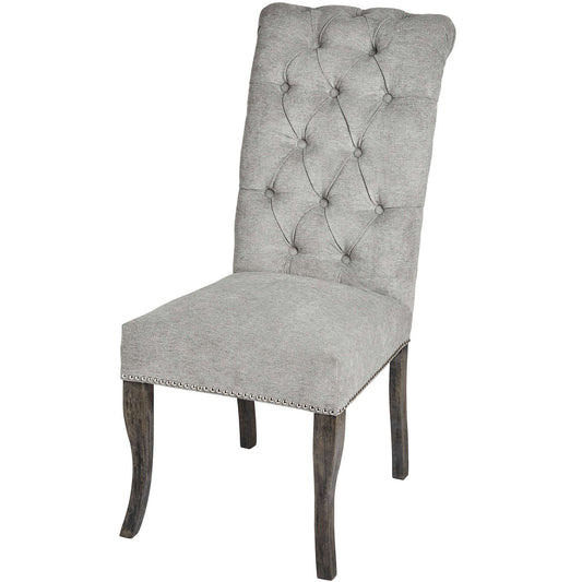 Roll Top Dining Chair With Ring Pull - Pure Luxe Living 