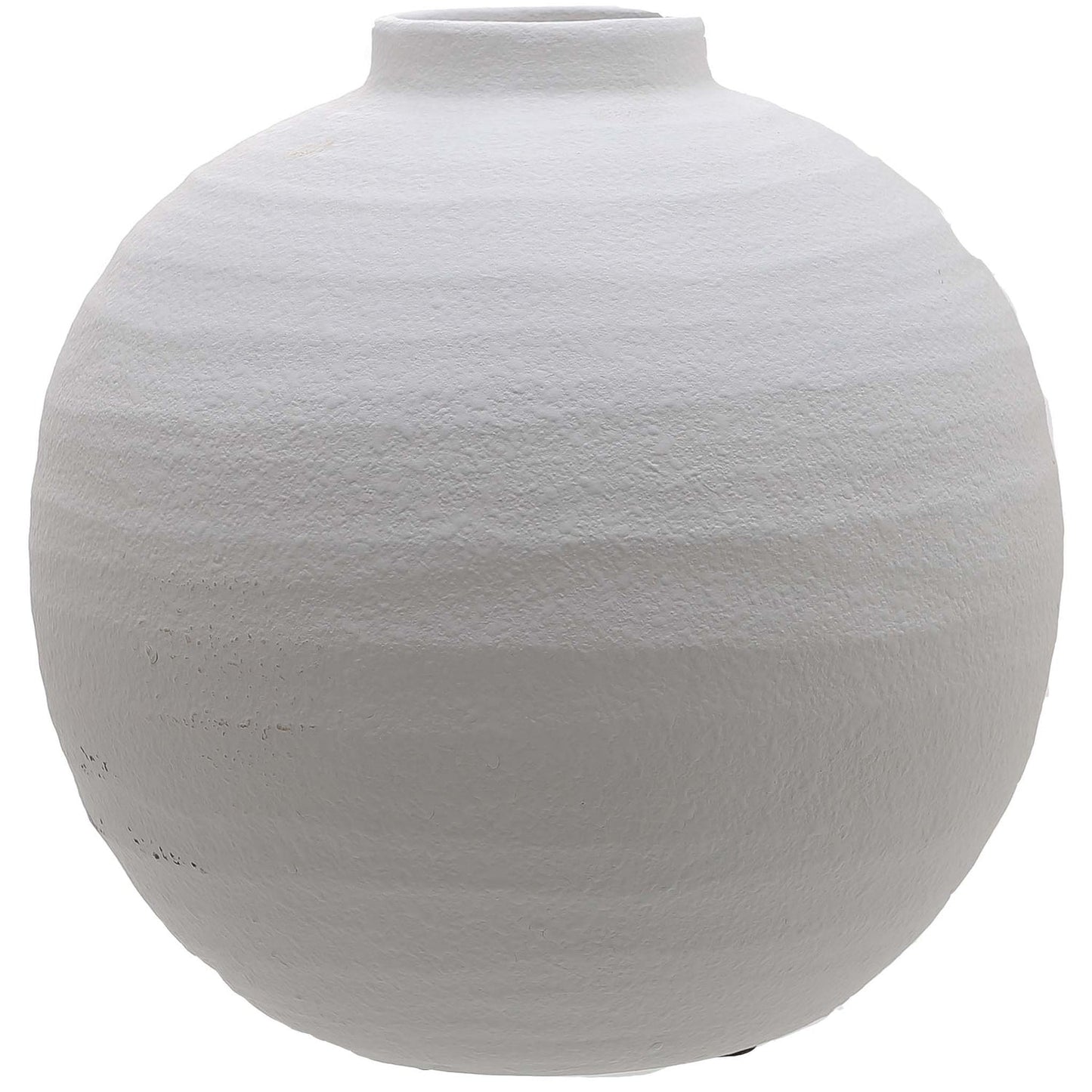 Tiber Matt White Ceramic Vase - Medium - Pure Luxe Living 